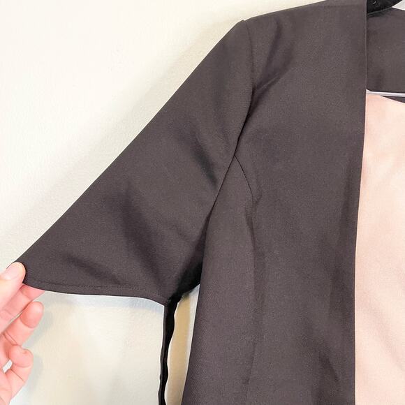 Evenuel Blazer Women Small Black Workwear Cutout Sleeve Office Work Casual Lined - Picture 4 of 11